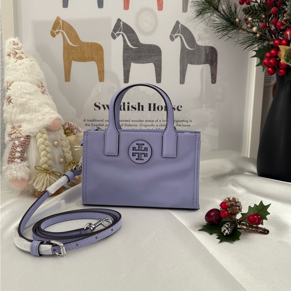 Tory Burch Womens 146437 Mini Nylon Tote Bag, Mirage